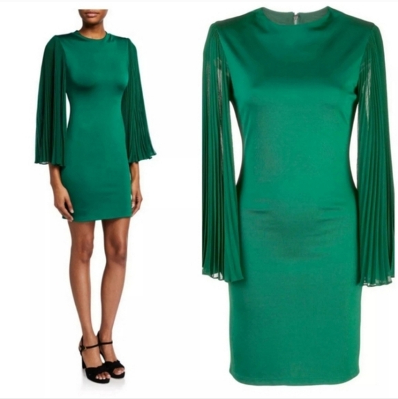 Alice + Olivia Zaya Pleated Stretch Mini  DRESS SIZE 6 NWT $395 - Picture 7 of 16